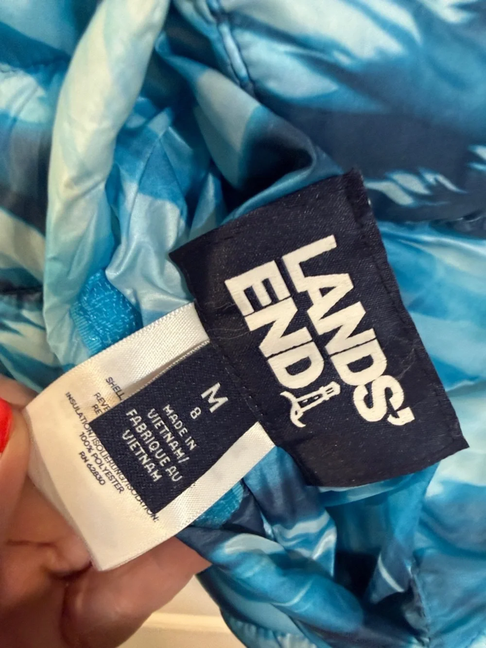 Lands’ End Kids Reversible Insulated Fleece Jacket - medium 8
